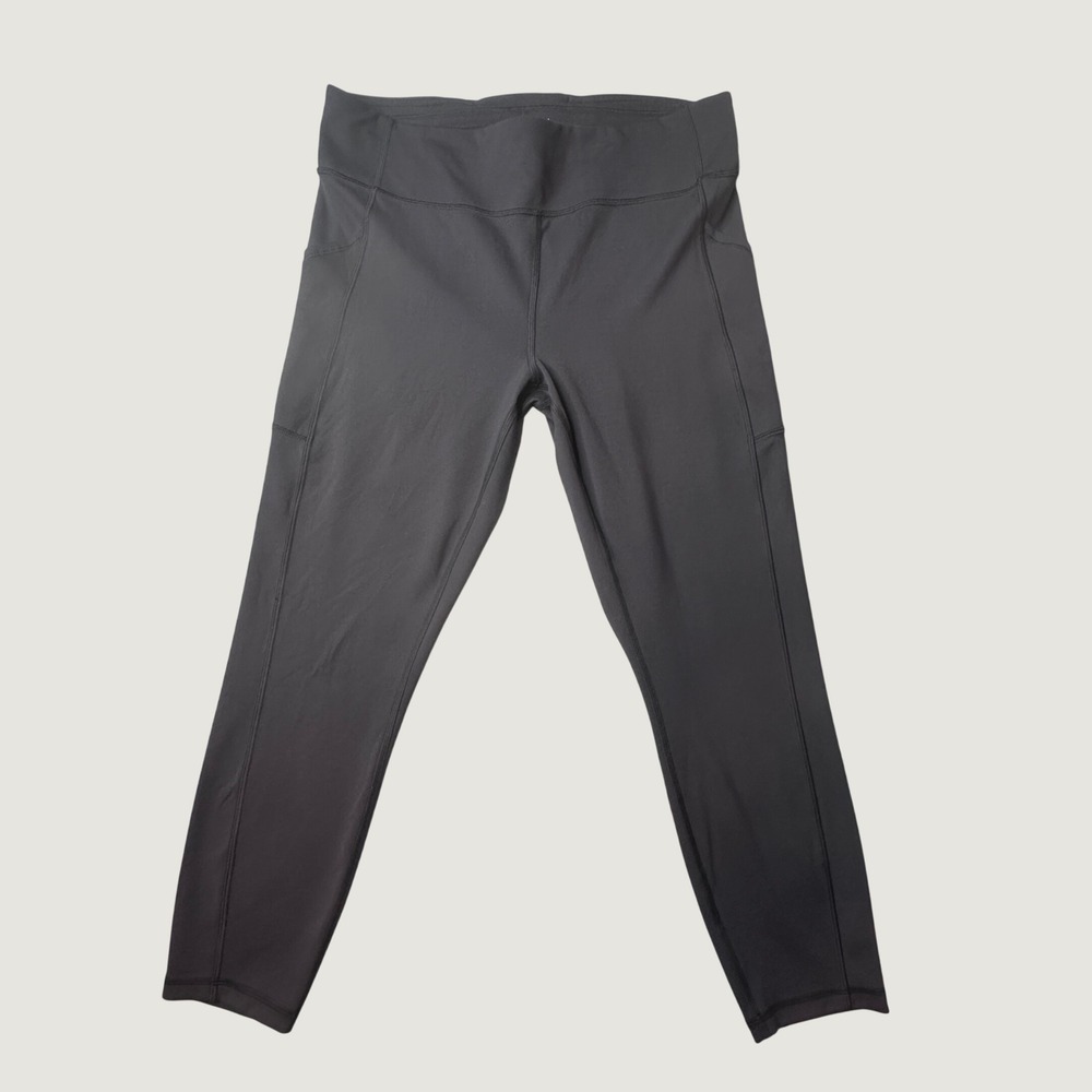 Lululemon Leggings Womens 14 Speed Up Tight Black Side Pockets High Rise 24in